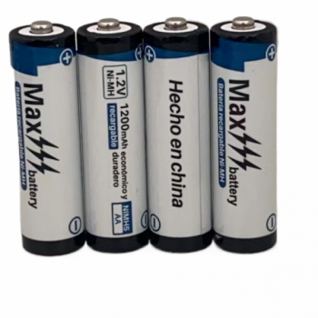 4 piezas de NI-MH bateria recargable de AA 1200MAH 1.2V
