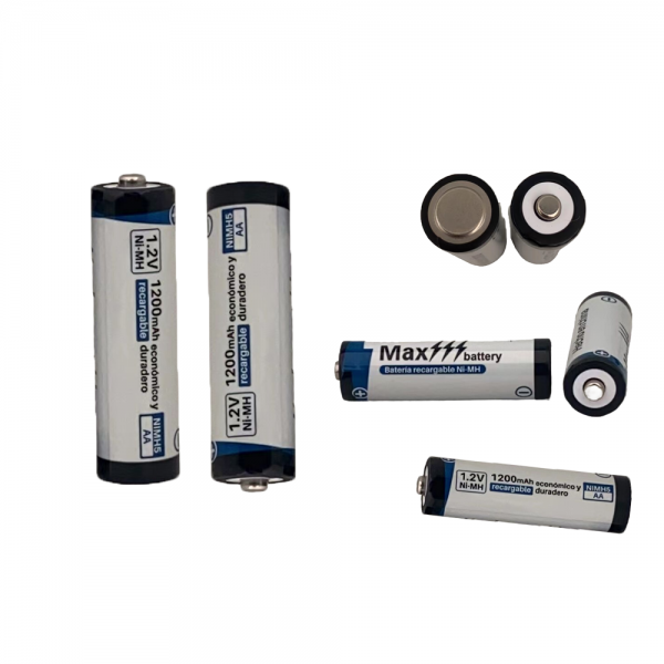 4 piezas de NI-MH bateria recargable de AA 1200MAH 1.2V